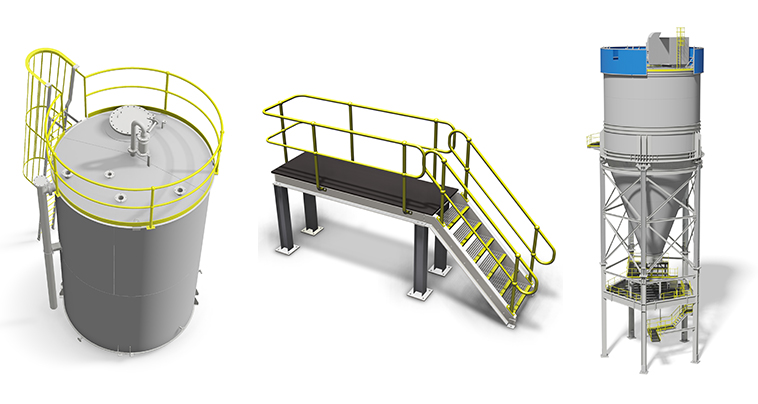 API Tank Design, Stairs and Platform and Silo Design.